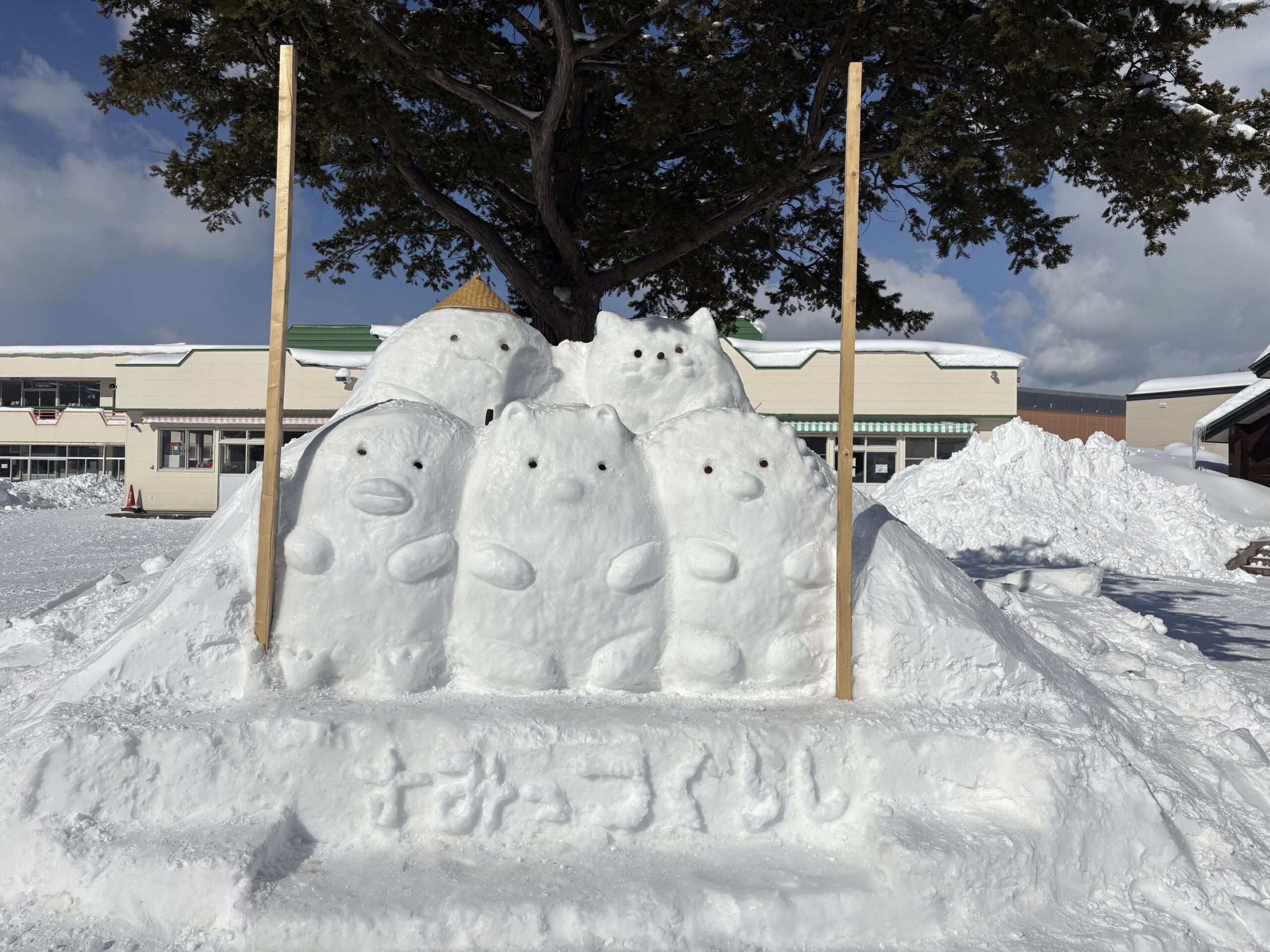 今年の雪像！