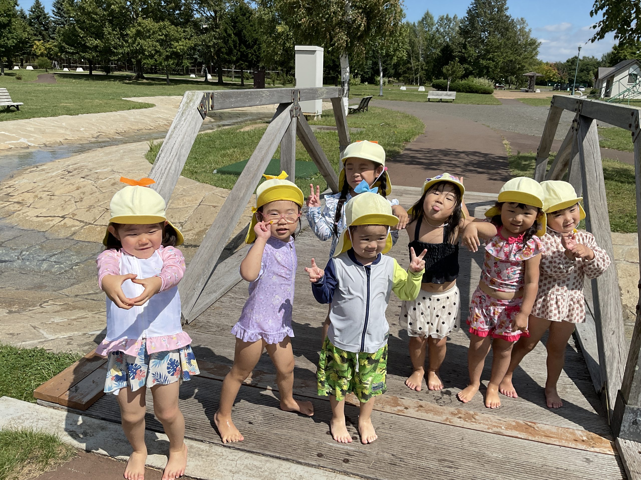 年少組 紅葉山南公園水遊び